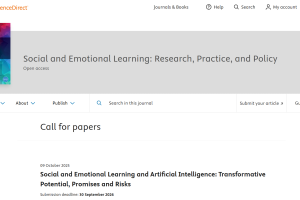בינה מלאכותית ולמידה חברתית ורגשית – קול קורא למאמרים